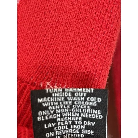 33 DEGREES Cardigan Sweater Women XXS Red Pink Hearts Valentine Love - Picture 6 of 6